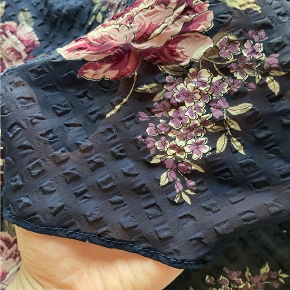 Vintage California Dynasty Sheer Dark Floral Camo Slip Dress Small 90s Romantic - Picture 3 of 10